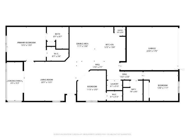 Floor Plan with room measurements