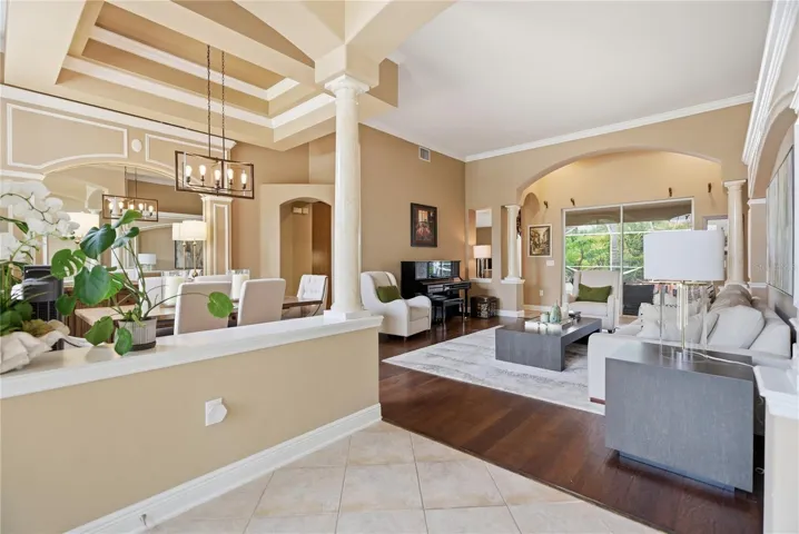 Foyer open to Formal Living Room