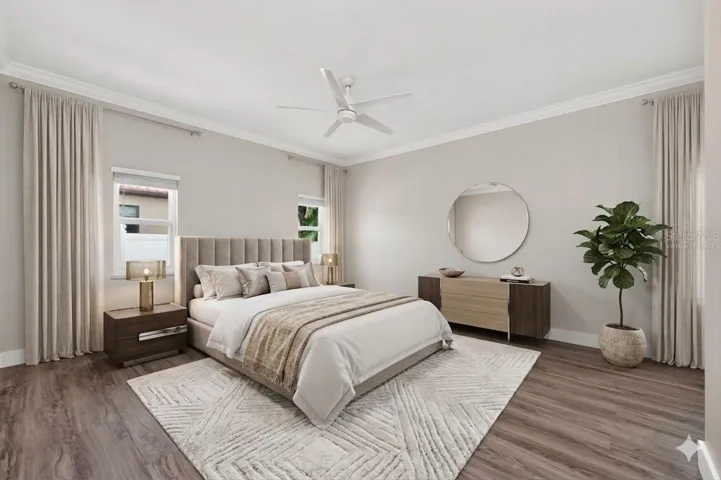 Virtually staged to show potential room layout!
