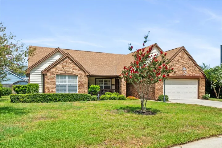 Beautifully landscaped front yard