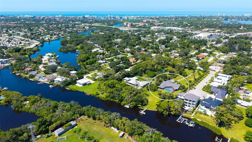 Close proximity to Siesta Key in the distance