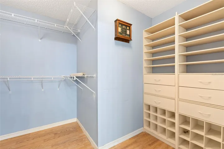 Main bedroom walk in closet