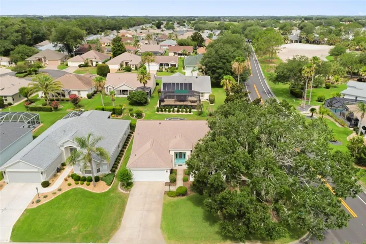 Arial view of location of home in community