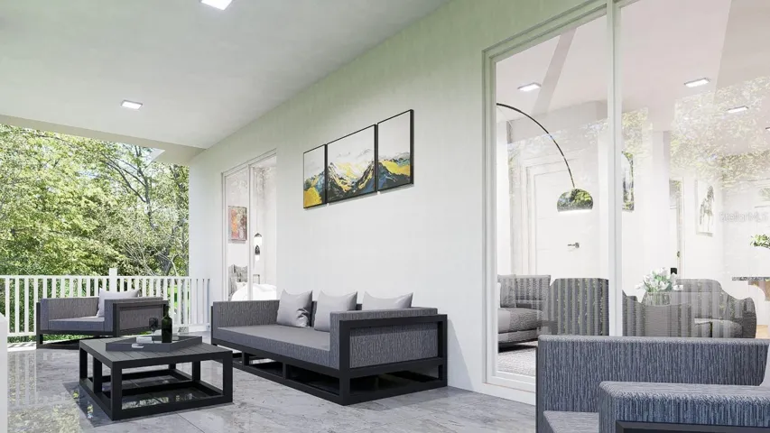 virtual staged exterior living