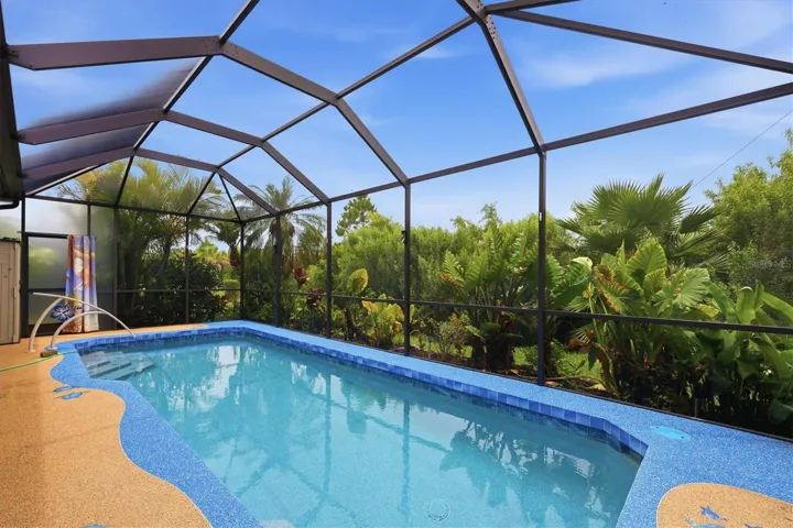 Beautiful resurfaced pool with Cool Deck by FloCo Coating