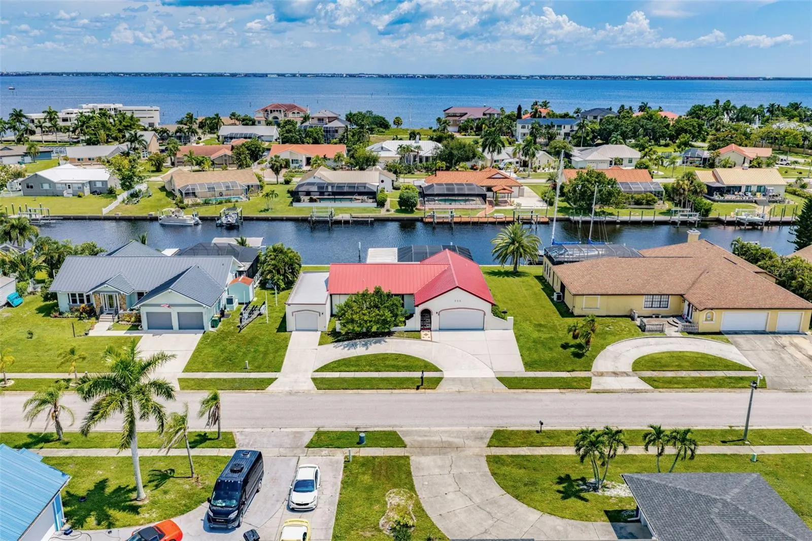 Dual Driveways providing parking for RVs, Boats and Guests