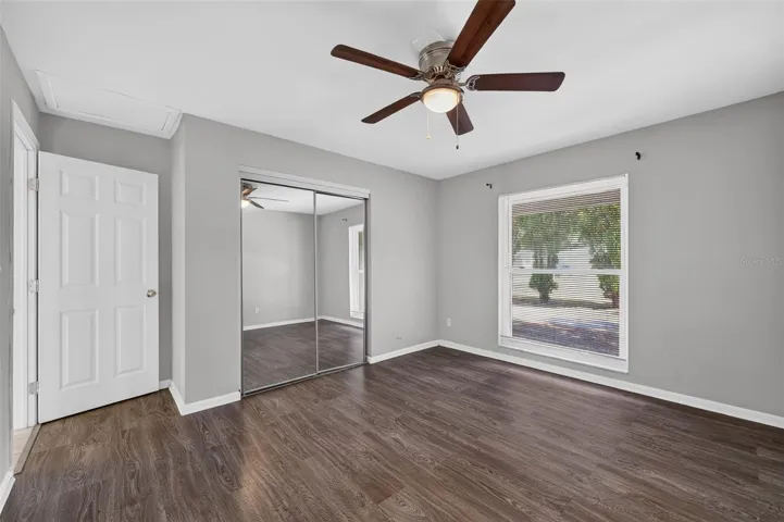 2nd  bedroom in a split plan layout