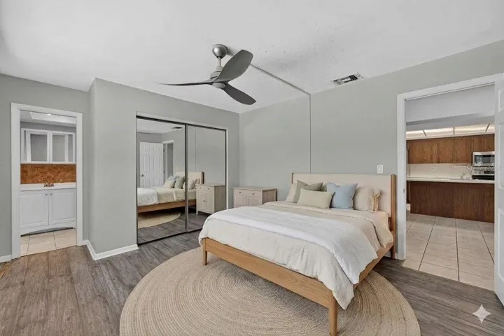 Bedroom 3 staged