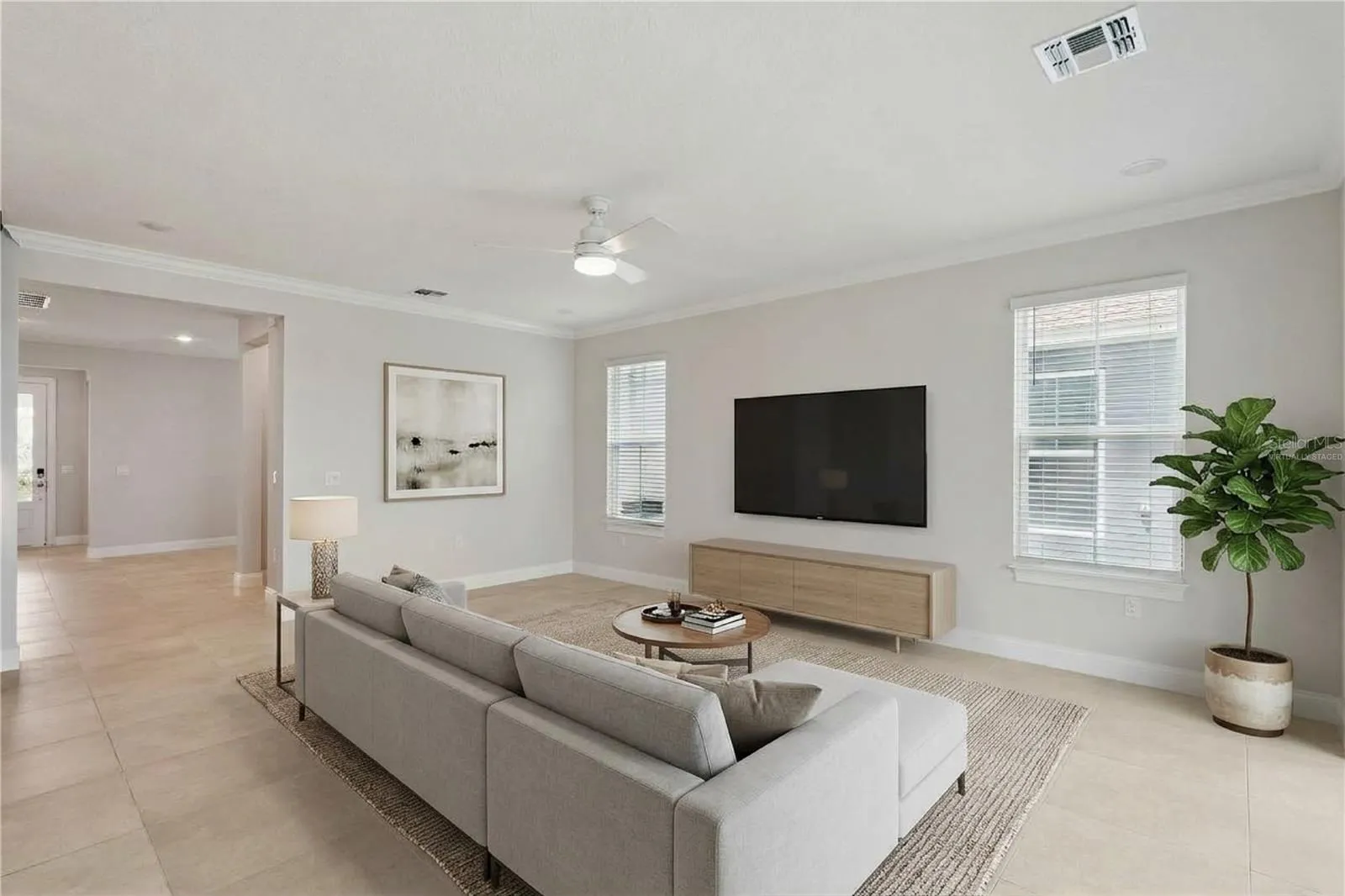 Virtually Staged Living Room