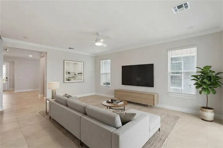 Virtually Staged Living Room