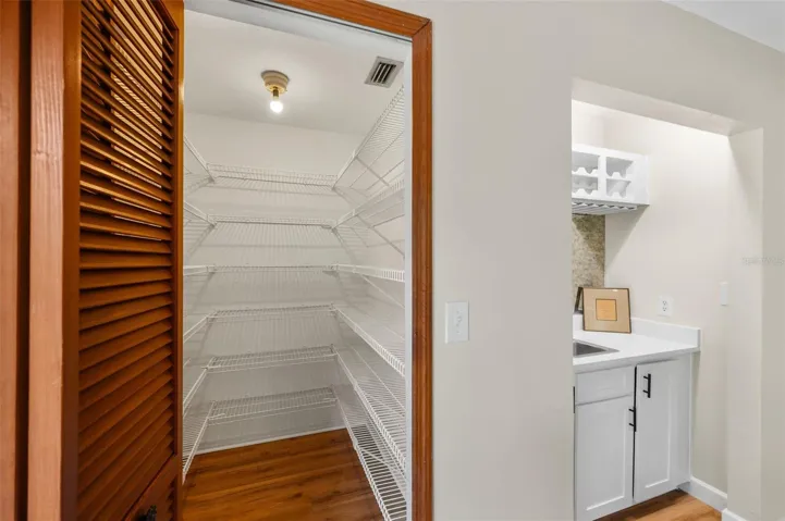 Large walk in pantry