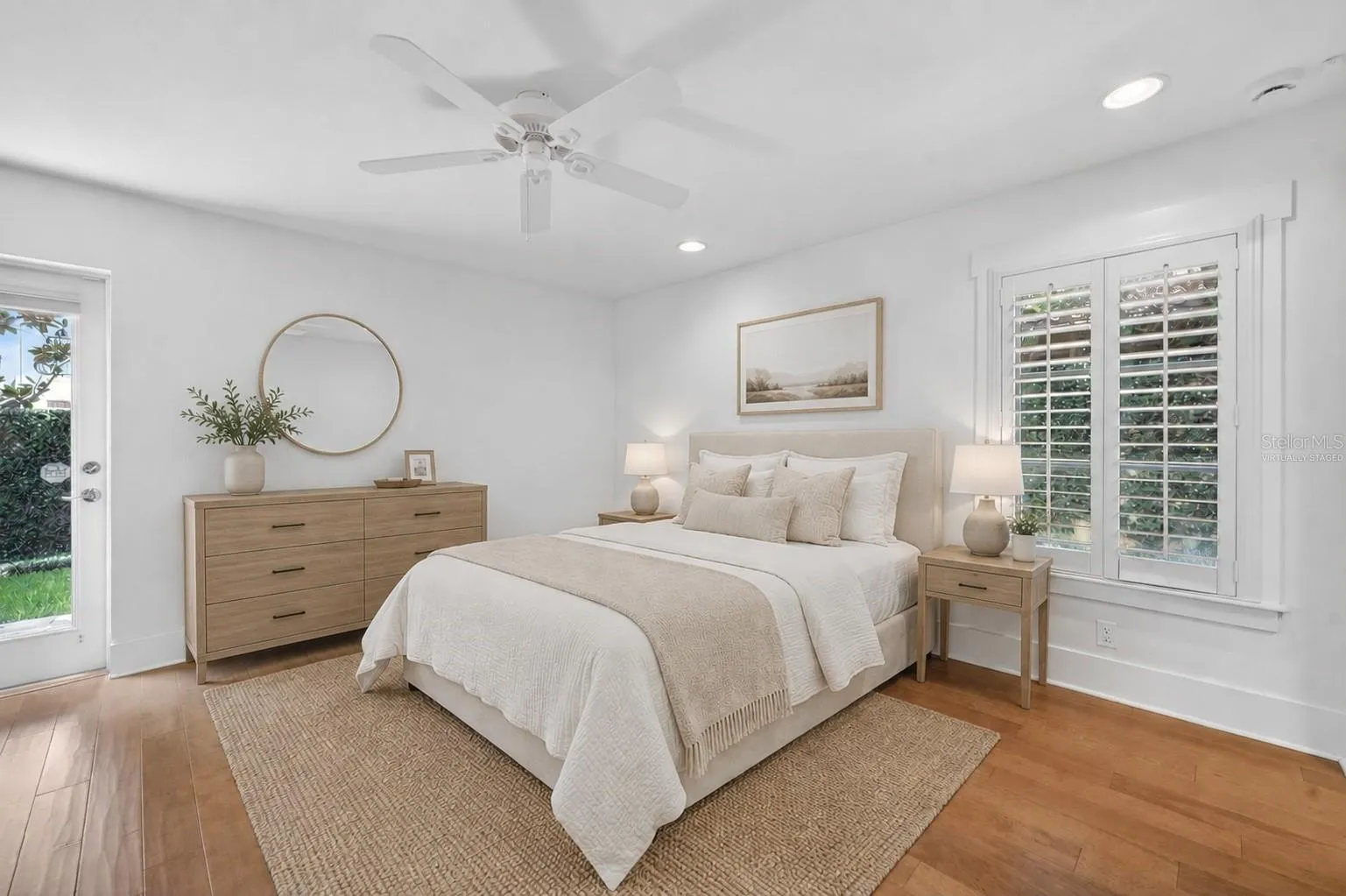 Primary bedroom - virtually staged