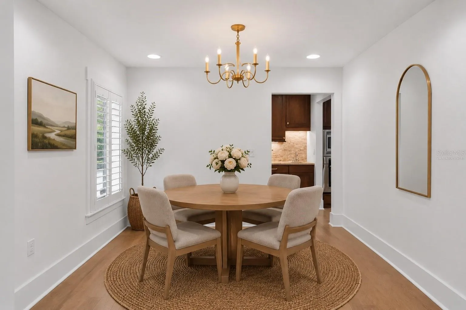 Dining room - virtually staged