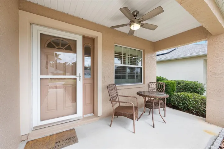 Welcoming front porch.