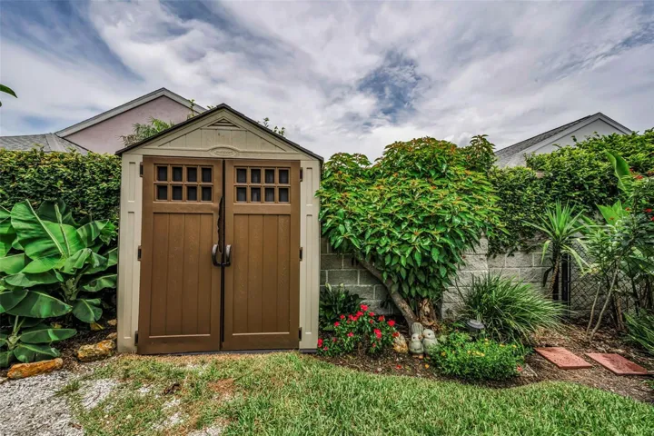 Shed for outdoor storage