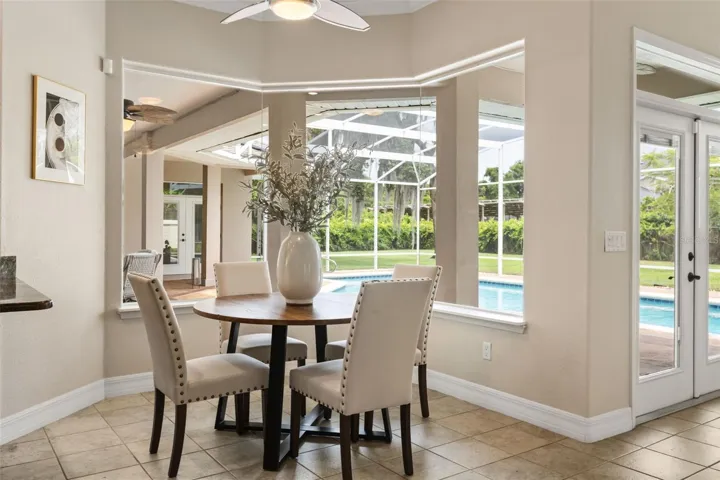 Breakfast nook off the kitchen