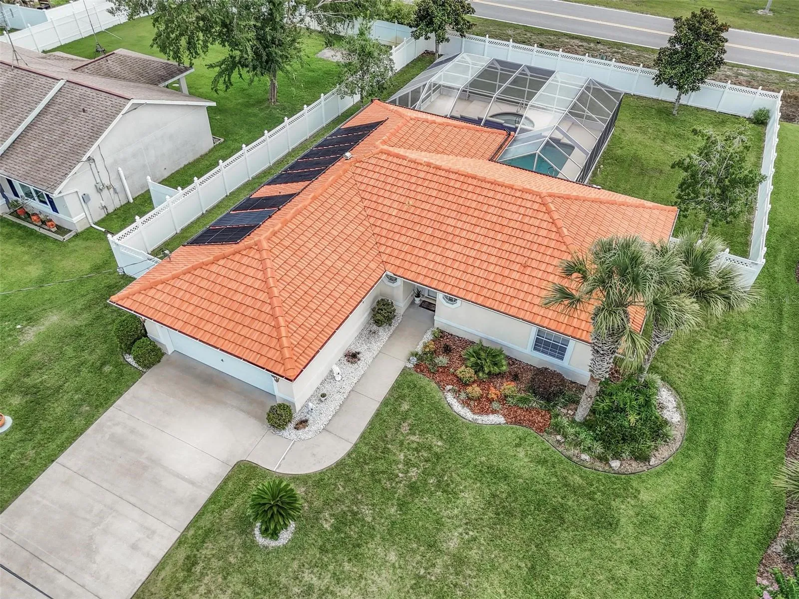 Aerial view of property