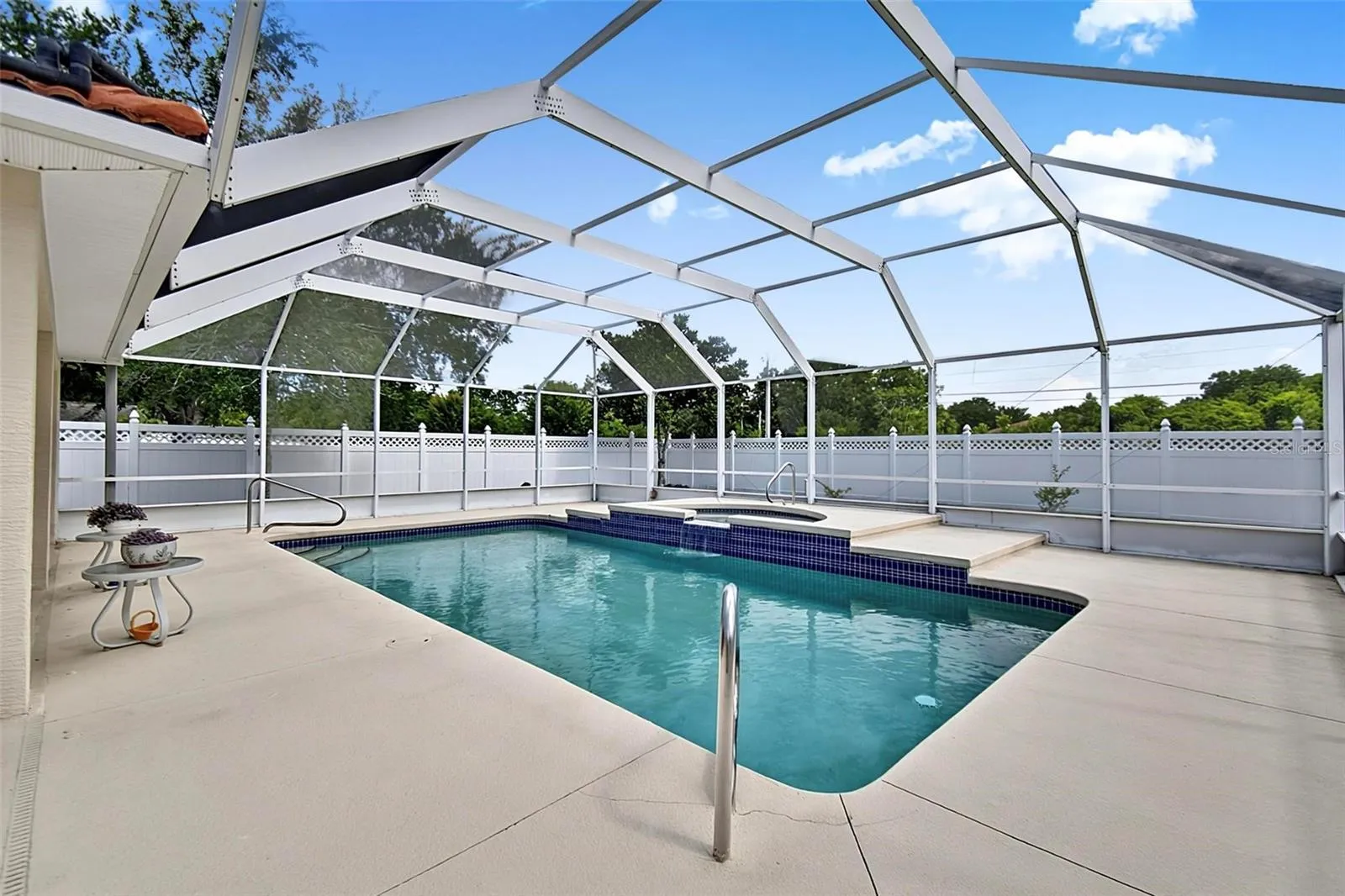 Oversized salt water pool