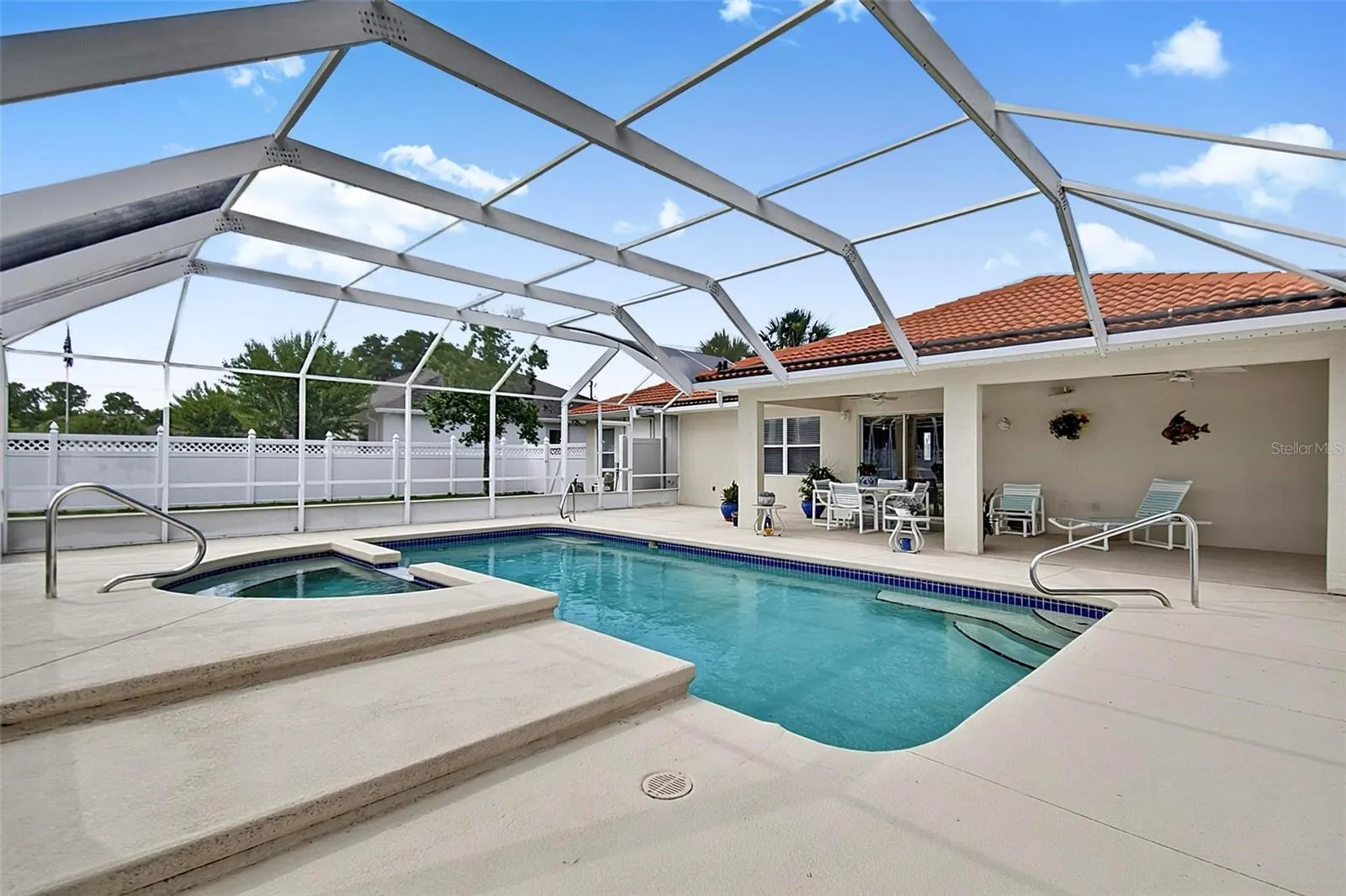 Solar heated pool