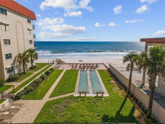 View from Cabana to Beach