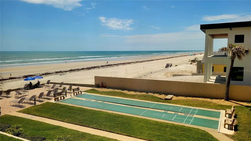 Shuffle Courts, Beach, and Ocean View from Unit