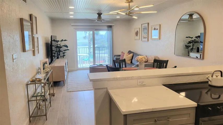 View From Kitchen Area to Living Room
