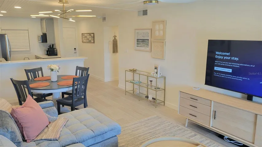 View from Living Room to Kitchen