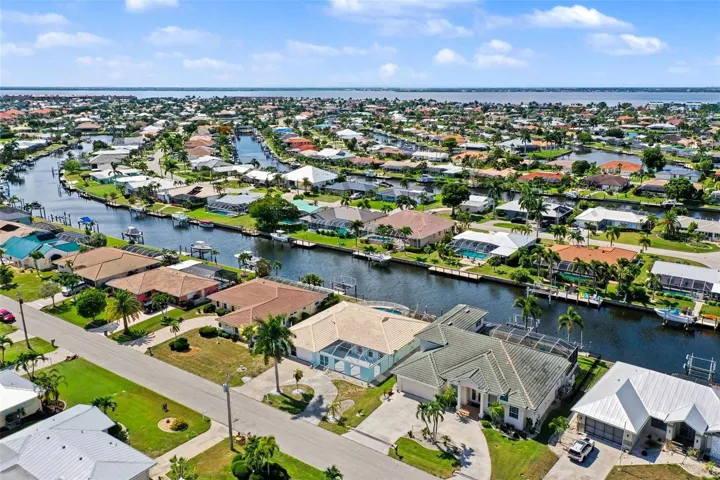 Aerial view facing northwest