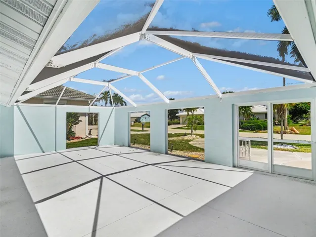 Spacious courtyard from the front door, so much room!