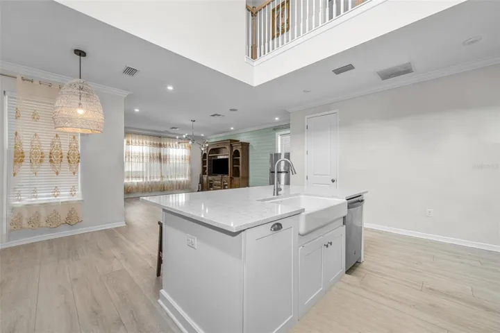Open to the second floor