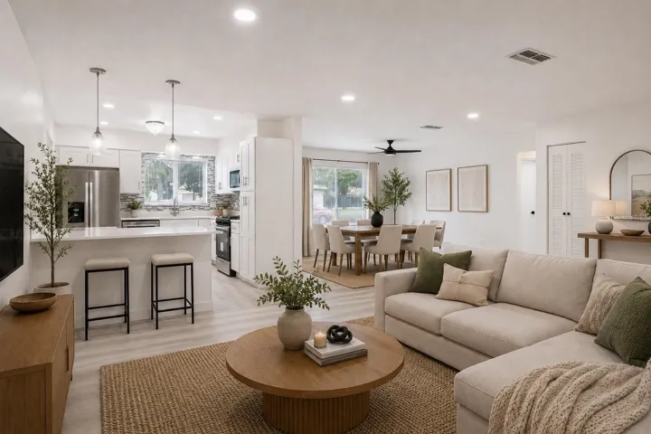 Virtual Stage/Kitchen Living Room