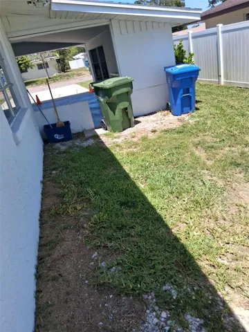 east side yard