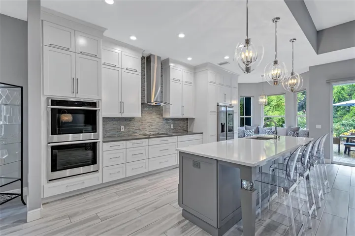 Quartz Countertops, Solid Wood Custom Cabinetry