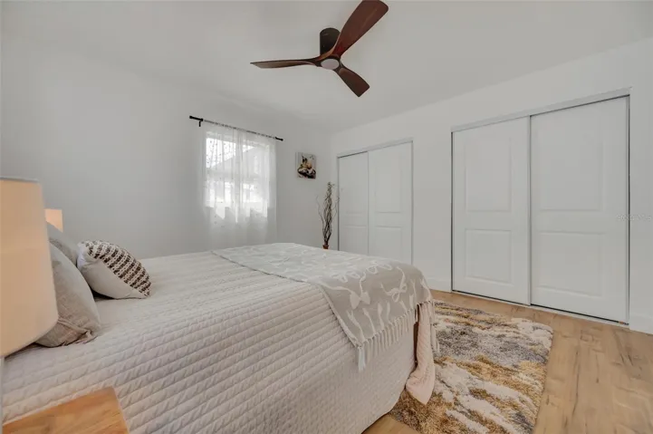 The Second Bedroom with double closet