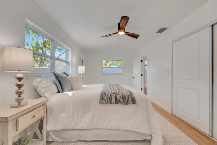 The Master Bedroom with Wak-In Closet