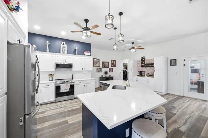 kitchen with plenty of cabinets