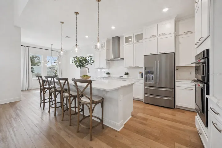 Open kitchen large island
