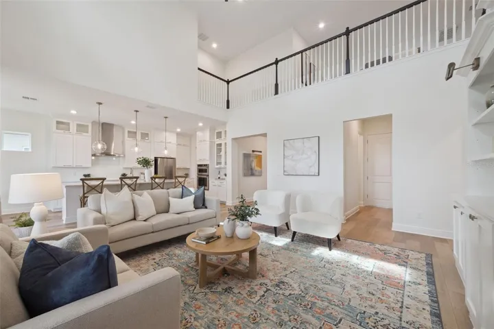 Spacious open family room