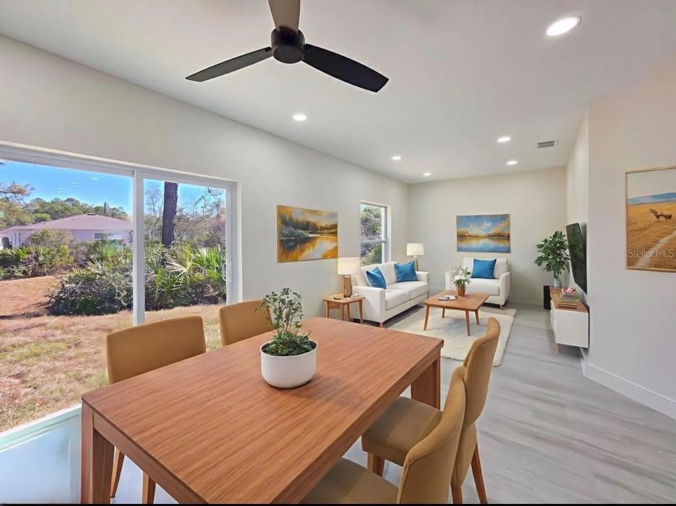 Living and Dining Staged