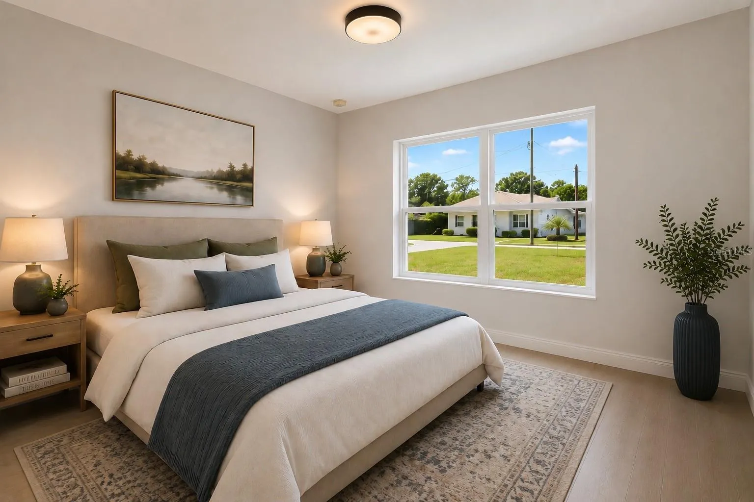 Primary Bedroom - Staged