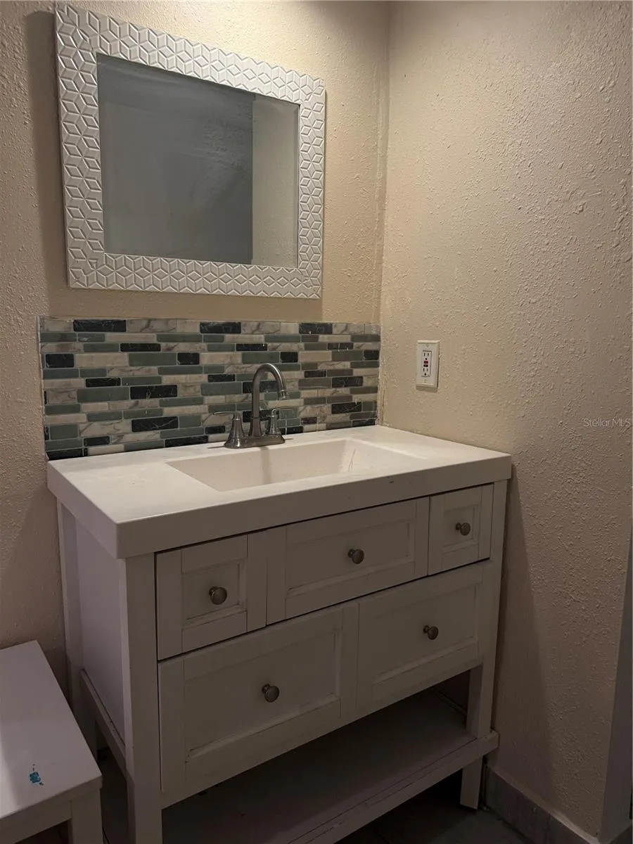 large vanity with drawers