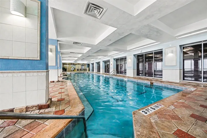 inside pool with two Spa