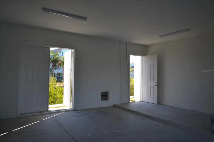 Back doors in the garage