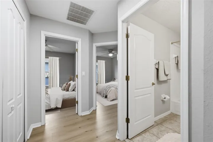 Virtually staged bedroom two