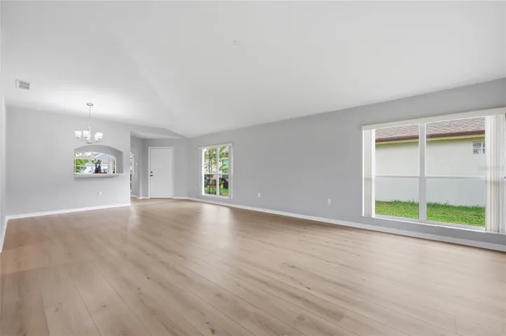 Vacant living/dining