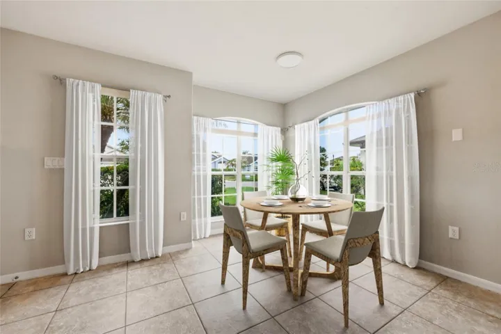 Virtually staged kitchen