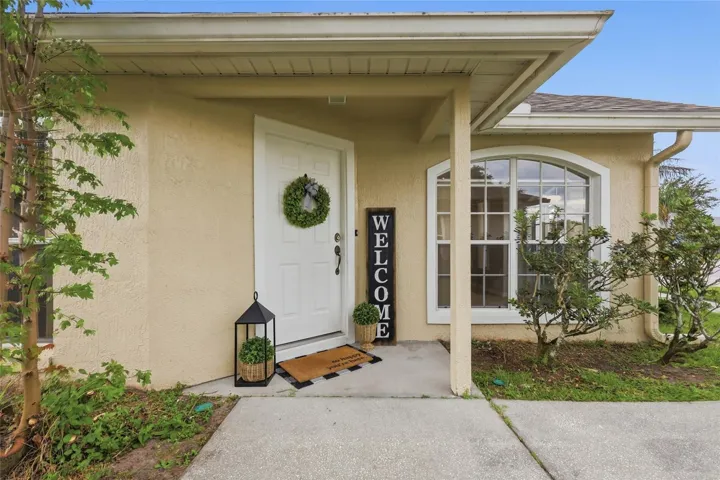Welcoming front entrance