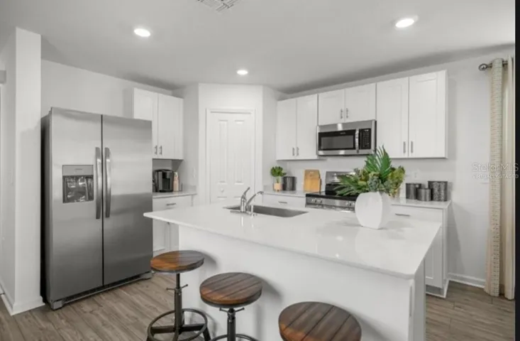 Virtually staged kitchen