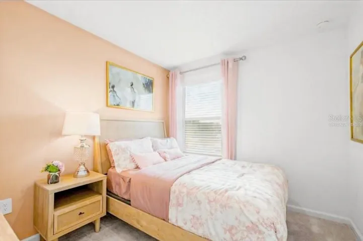Virtually staged room