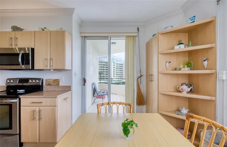 Access to balcony from Kitchen